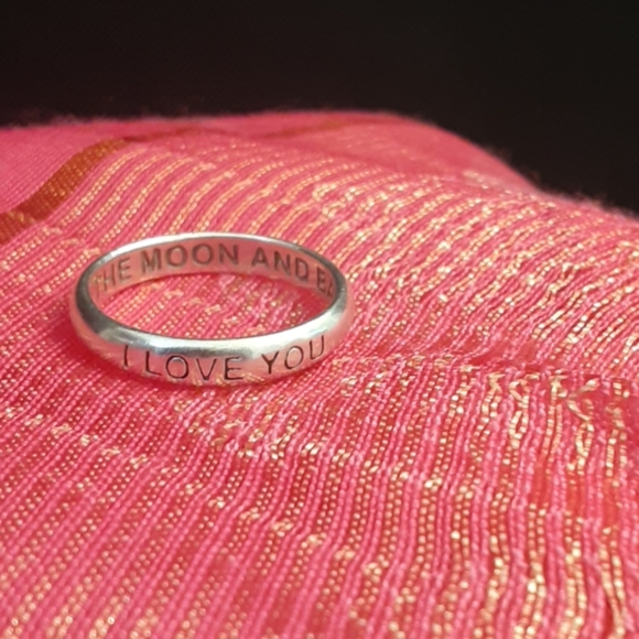 Jewelry - 925 LA  Sterling Silver engraved ring, I love you
